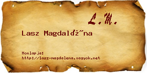 Lasz Magdaléna névjegykártya